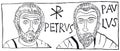 Petrus Paulus (vector) Royalty Free Stock Photo