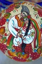 Petrykivka decorative painting - story of young couple