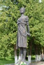 Monument Zoya Kosmodemyanskaya. Soviet partisan and a Hero of the Soviet Union awarded posthumously. She one of the most revered Royalty Free Stock Photo