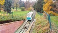 Petrin funicular - Prague, Czech Republic Royalty Free Stock Photo