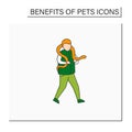 Pets benefits color icon