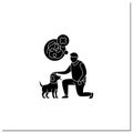Pets benefits glyph icon