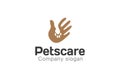 Pets Care Logo Design Illustration