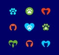 Pets Clinic Logo, Dog & Cat Logo, Animals Logo, Pets Icon