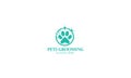 Pets Grooming Shop Logo Design Minimal Pet Grooming logo Design