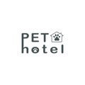 Pets hotel simple logo on white background