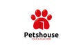 Pets House logo template Royalty Free Stock Photo