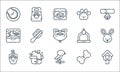 Pets line icons. linear set. quality vector line set such as bird house, bird, pet shampoo, dog biscuit, bathing, aquarium, hanger