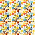 Pets seamless pattern Royalty Free Stock Photo