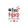 Pets valentines day text Dog puppy typography