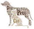 Pets - Word cloud illustration