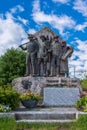 Petsamo statue in Ivalo, Finnish Lapland.