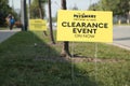 tor, canada - august 16, 2023: petsmart anything for pets clearance event on now yellow sign on metal 78 p 17 Royalty Free Stock Photo