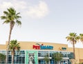 PetSmart and Banfield Animal Hospital storefront in sunny Florida - wide horizontal landscape angle view