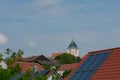 Pettendorf Kirche und DÃÂ¤cher mit Solarzellen