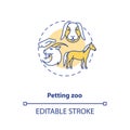 Petting zoo concept icon