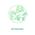 Petting zoo concept icon