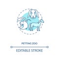 Petting zoo concept icon