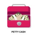 Petty cash icon isolated on white background