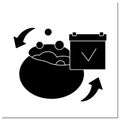 Petty cash glyph icon