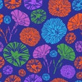 Petunia Party -Flowers in Bloom seamless repeat pattern