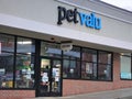 Petvalu storefront with signs posted in windows