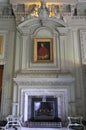 Petworth House - grand fireplace and portrait
