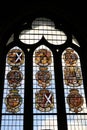 Petworth House - stained glass window of coats of arms