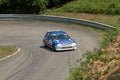 Peugeot 205 Exits A U Turn At The French Hill Climb Championship