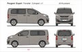 Peugeot Expert Traveller Compact Van L1 2016-present Royalty Free Stock Photo