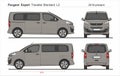 Peugeot Expert Traveller Standard Van L2 2016-present Royalty Free Stock Photo