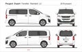 Peugeot Expert Traveller Standard Van L2 2016-present Royalty Free Stock Photo
