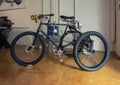 Peugeot 2.25 Horsepower Tricycle on display inside the Hass Moto Museum and Sculpture Gallery in Dallas, Texas.