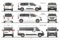 Set of Peugeot Van and Minivans 2018-present Royalty Free Stock Photo