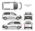 Peugeot partner 2016 Professional Combi Van Royalty Free Stock Photo