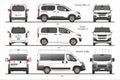 Set of Peugeot Van and Minivans 2018-present Royalty Free Stock Photo