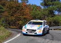 Peugeot 207 during the 32 ÃÂ° Rally Lantern Royalty Free Stock Photo