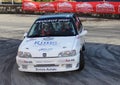 A Peugeot 106 race car involved in the race Royalty Free Stock Photo