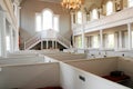 Pew boxes at the Congregational Church in Bennington, Vermont