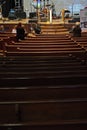 Pew seating in the Ryman Auditorium