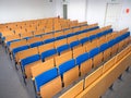 Pews in the seminar room