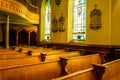 Pews in St. Peters Roman Catholic Church, in Harper's Ferry, We Royalty Free Stock Photo