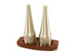 Pewter Salt and Pepper Set Royalty Free Stock Photo