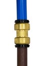 Pex Pipe Push To Connect Fitting Royalty Free Stock Photo