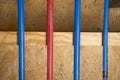 PEX pipes in basement Royalty Free Stock Photo