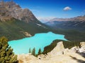Canada, Peyto Lake, Banff National Park, Canadian Rockies Royalty Free Stock Photo