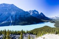 Peyto Lake, Banff National Park, Rocky Mountains, Alberta, Canad Royalty Free Stock Photo
