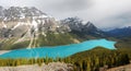 Peyto lake panorama Royalty Free Stock Photo