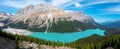 Peyto Lake Panorama, Banff, Canada Royalty Free Stock Photo