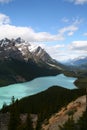 Peyto lake at spring, Banff National park, Canada Royalty Free Stock Photo